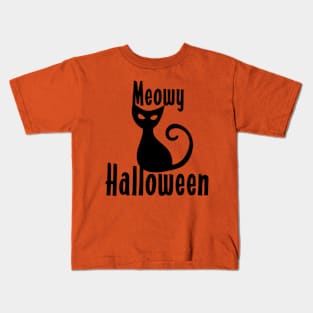 Meowy Halloween Kids T-Shirt